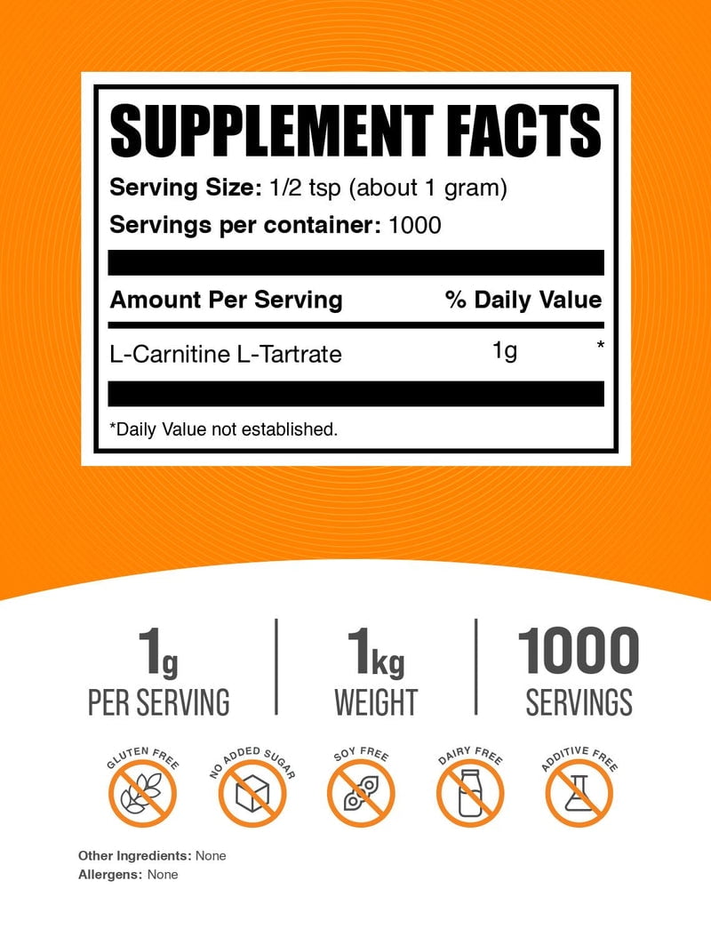 bulksupplements l-carnitine l-tartrate powder Bulksupplements.com Tartrate - Carniti is it normal that bulk