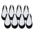 thumbnail image 5 of 4 Pairs No Show Liner Socks for Women, Low Cut Cotton Nylon Boat Invisible Hidden Sock, Non Slip Footies for Flats, Loafers, Sneakers, Breathable Lightweight Daily Wear Grey, 5 of 7