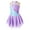 Lavender, variant on Girls Ice Skating Sleeveless Shiny Leotard Dance Dress Tutu Skirt for Competition Performance Navy Blue 10