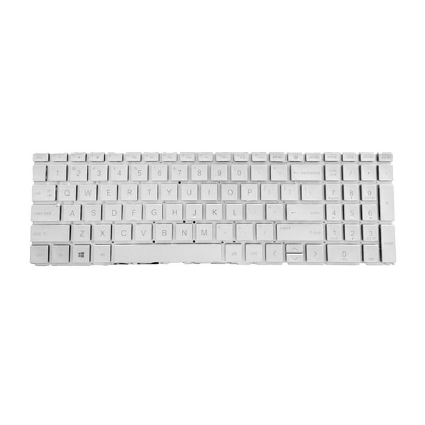 Diseño . UU. para computadora portátil Reemplazo directo para Pavilion 15 15-Eh Tpn-Q246 Fácil instalación Sin marco sin retroiluminación Hugo Teclado de computadora portátil