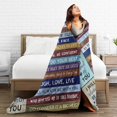thumbnail image 5 of Wijzvio To My Godson Throw Blanket Soft Fuzzy Fleece Blanket For Couch Bed Living Room Decoration 40"X30", 5 of 9