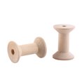 thumbnail image 1 of 10pcs 47mm X 31mm  Wire Weaving White Wire Spools Thread String Bobbin Weaving Bobbins Craft Spools For Embroidery And Sewing Machines Empty Thread Spools  Wood, 1 of 8