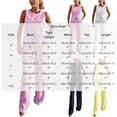 thumbnail image 3 of Busydd Business Casual Outfits for Women Round Neck Button Front Vest and Pant Suits Fall Fashion Solid Color Two Piece Sets XL, 3 of 6