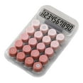 thumbnail image 3 of Calculadora mecanica CUTICAT antideslizante de fondo transparente 10 dígitos rosa, 3 of 8