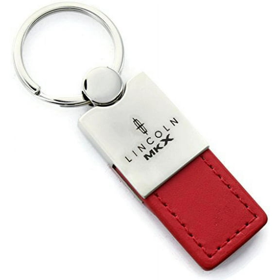 Lincoln MKX Keychain & Keyring - Duo Premium Red Leather
