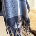 thumbnail image 5 of Yuanlong Womens Scarves Winter Soft Plaid Scarf & Wraps Shawls With Fringed Neckwear Long Big Elegant Warm Blanket Scarf, 5 of 6
