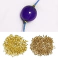 thumbnail image 3 of 300 cuentas sueltas espaciadoras de metal dorado para hacer pulseras y collares. oro oscuro, 3 of 9