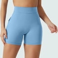 thumbnail image 5 of Women Scrunch Workout Shorts with Pockets - Lifting Booty V Back Athletic Gym Yoga Shorts, 75% Nylon 25% Spandex, True to Size, 5 of 5