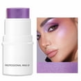 thumbnail image 2 of Lazy Highlighter Rouge Pearl Stick Monochrome Velvet Texture Breathable Natural Rouge Powder Female Net Red Lasting Brighten Skin Tone|E, 2 of 9