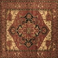 thumbnail image 1 of Ahgly Company Indoor Square Persian Brown Traditional Area Rugs, 5' Square, 1 of 4