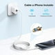 thumbnail image 2 of Cargador Dual USB y Tipo C 20W Cable Carga y Datos Tipo C Lightning IP 1m, 2 of 9