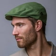 thumbnail image 2 of Light Green Irish Linen Hat For Men By Mucros Weavers, Size Small, 2 of 2