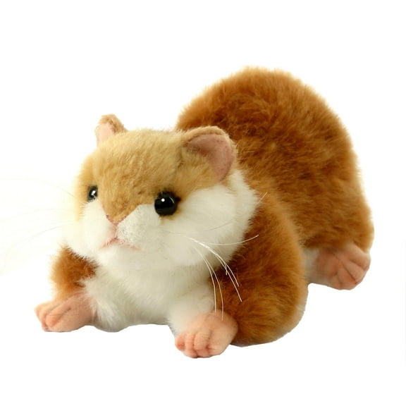 Hansa Plush Crouching Hamster, 7"