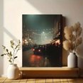 thumbnail image 6 of Vintage Street Scene Retro Car Canvas Print Wall Art for Living Room Bedroom Office Bar Cafe Study Decor, 6 of 8