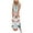 Light Blue, variant on IROINNID Women's Sleeveless Sundress Full-Length Casual Loose Vest Maxi Dress Long Dress+Pocket Printed V-Neck Dress