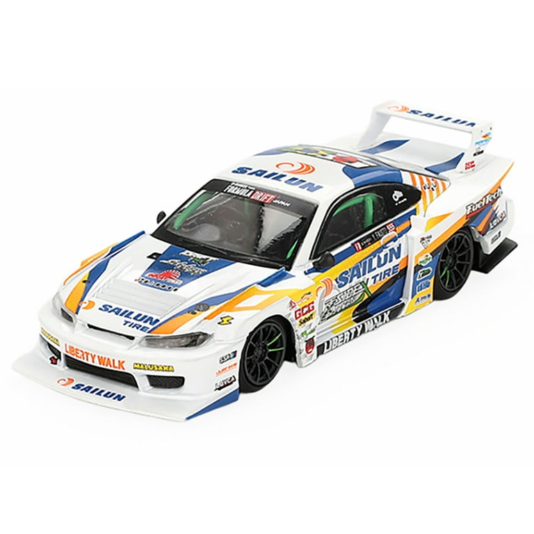 MINI GT LBWK S15 555 FAUSTO ミニカー セット Amazon.com: MINI GT Nissan Silvia S15 LB-Super Silhouette