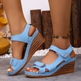 thumbnail image 2 of DAFEI Sandales Femmes Habillées à Plateforme Compensée Sandales Légères d'Été à Bride Sandales Décontractées de Vacances Augmenter la Hauteur Chaussures Rétro de Villégiature, 2 of 7