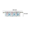 thumbnail image 5 of Saltoro Sherpi Lined Polyester Valance with 2 Inch Header and Coral Prints, Multicolor, 5 of 5