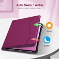 thumbnail image 2 of Fintie Folio Case for iPad Pro 13-inch (M4) 2024, Multi-Angle Viewing Protective Stand Cover with Pencil Holder & Pocket, Auto Sleep/Wake, Purple, 2 of 11