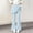 Light Blue, variant on Gamivast Yoga Pants for Girls Flare Strenchy Skirted Leggings High Waisted Elastic Waist Bootcut Activewear with Asymmetrical Skirt Ruched Tie Side Leggings