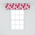 thumbnail image 2 of Floral Window Valance Pack of 2, Rhythmic Spring Awakening Blossoming Common Mallow Flowers Illustration, Rod Pocket Curtain Valances Kitchen Bedroom, 2 Sizes, Pink Raspberry White, by Ambesonne, 2 of 2