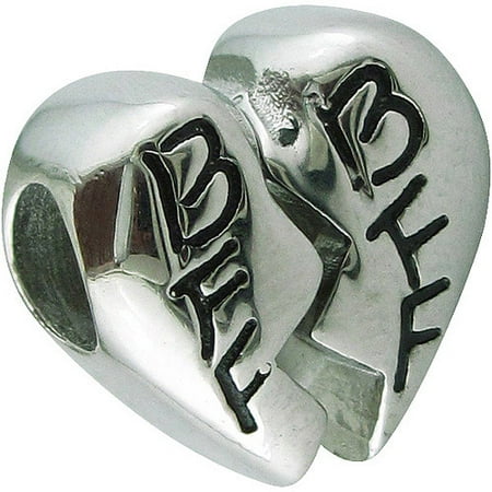 Connections from Hallmark Stainless-Steel BFF Heart Charm
