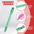 thumbnail image 3 of Uxcell 8Pcs Aluminum Dart Shafts 2BA Thread Dart Stems Replacement Accessories with Rubber Rings for Steel Tip Green 48mm, 3 of 5