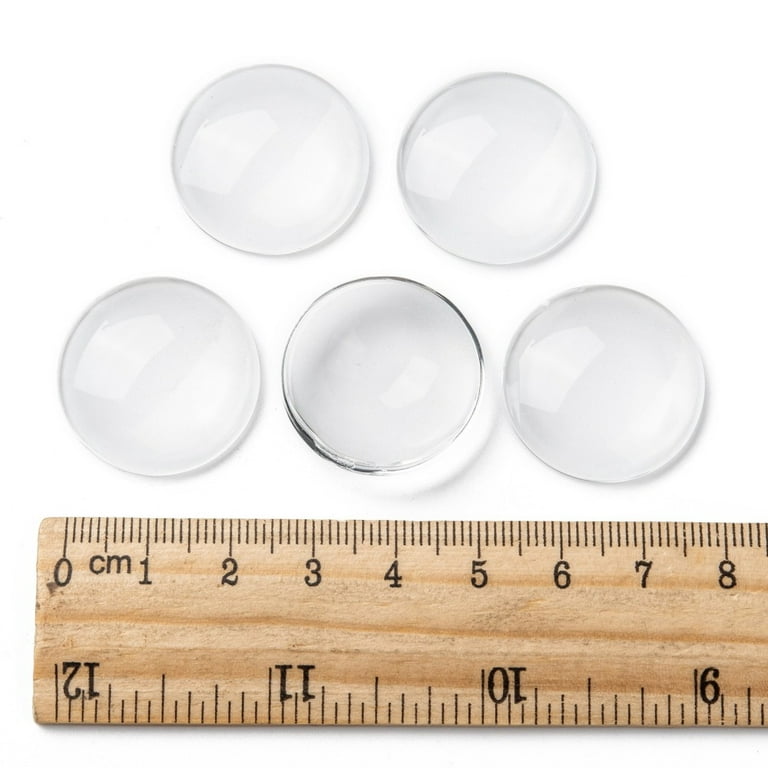 6pk 18x13mm Transparent Glass Cabochons - Off the Beaded Path