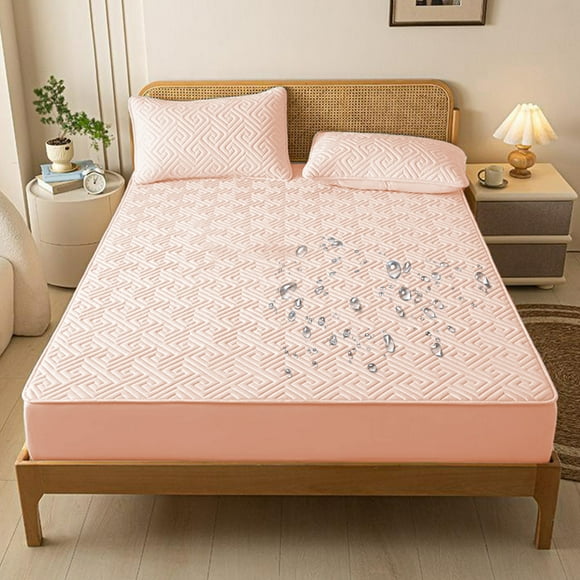Sábana protectora de colchón | Cubierta ajustable antideslizante 35.4x78.7 in | Fibra de poliéster suave | Protección de colchón todo incluido | Bolsillo elástico | Para Niños, Mascotas, Adultos