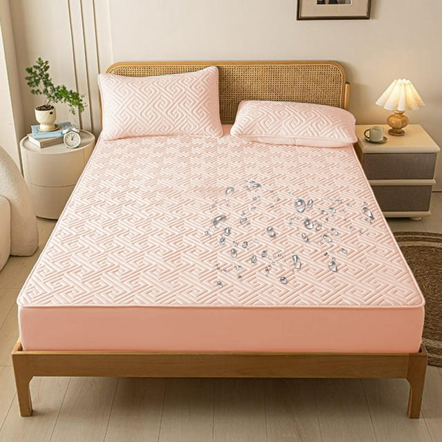 Amzcrzy 35.4x78.7 Inches Mattress Protectors Bed Sheet Nonslip Fixed Bed Cover Allinclusive Mattress Protection Bed Cover Soft Fibre Suitable For Sleeping Naked polyester Mattress protectors