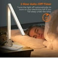 thumbnail image 6 of TaoTronics LED Desk Lamp Flexible USB Charging Table Lamp with 5 Brightness Levels for Home Office, White, 6 of 6