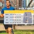 thumbnail image 6 of Tyhengta Men's Athletic Shorts Basketball Workout Gym Quick Dry Shorts Lightweight Mesh Running Shorts Tennis Light gray 2XL, 6 of 6