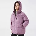 thumbnail image 2 of PIKADINGNIS Women Winter Hooded Parkas Solid Pockets Thicken Warm Down Cotton Jacket Female Casual Student Cotton Padded Coats, 2 of 6