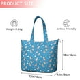 thumbnail image 4 of Blue Cartoon Unicorn Gift Balloon Cloud Pattern Travel Tote Bags for Women Carry On,Large Weekender Bags for Women Travel,Multi Functional Duffle Bag for Work,Shopping,Sports, 4 of 5