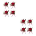 thumbnail image 4 of Guardurnaity de flores artificiales - Elegante para boda Look Amplia aplicación ABS Flores artificiales Novia Romántica Type6 NO6, 4 of 6