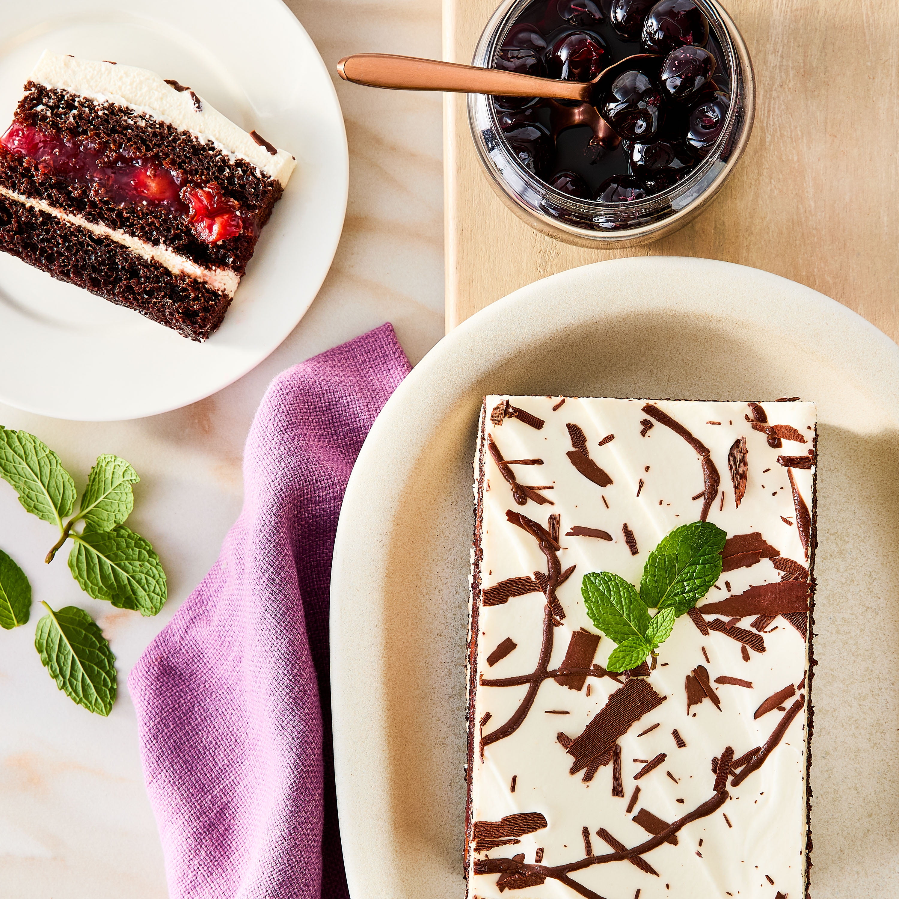 Marketside Black Forest Bar Cake, 27.6 oz (Refrigerated)