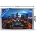 thumbnail image 3 of Cityscapes - Indianapolis, Indiana Wall Poster, 14.725" x 22.375", Framed, 3 of 3