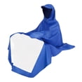 thumbnail image 3 of Chubasquero para montar, poncho de lluvia largo, ligero y portátil con capucha y cordón, 3 of 9