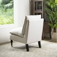Devon & Claire Alexander Ivory Pillow Top Accent Chair