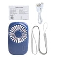 thumbnail image 1 of Bewildely ventilador USB portátil de 1 pieza, ventiladores de aire acondicionado plegables, ventilador de refrigeración de mano, ventilador Electrodomésticos azul oscuro Bewildely HA6345-04B, 1 of 6