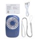 thumbnail image 1 of Bewildely ventilador USB portátil de 1 pieza, ventiladores de aire acondicionado plegables, ventilador de refrigeración de mano, ventilador Electrodomésticos azul oscuro Bewildely HA6345-04B, 1 of 6