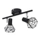 thumbnail image 1 of Kit De Luz De Seguimiento Vintage De 2 Cabezales, Soporte Para Lámpara De Techo 85-265 V, Instalación Cableada, Arte De Hierro Ajustable, Negro Mate Para Baño, 1 of 8