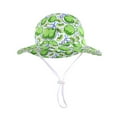thumbnail image 2 of Odeerbi Hawaii Beach Hats for Boys Girls Bucket Hats for Sun Protection Fishermen Hat Summer Kids Colorful Fruit Print Hat With Hat Rope Green, 2 of 7