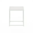 thumbnail image 4 of Furinno Camnus Modern Living End Table, Solid White/White, 4 of 6