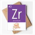 thumbnail image 1 of Chestry Éléments Période Table Transition Métaux Zirconium Zr Merci Cartes Enveloppes Note Blanche, 1 of 3