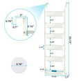 thumbnail image 2 of Aertyole 6-Tier Over the Door Pantry Organizer, Heavy-Duty Metal with 6 Baskets, Hanging Storage and Organization for Kitchen, Spice Rack (6x4.72 Width Baskets, White), 2 of 9