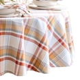 thumbnail image 2 of Elrene Home Fashions Seneca Plaid Harvest Cotton Tablecloth, Multicolor, 60" x 84" Oval, 2 of 3