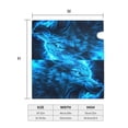 thumbnail image 5 of Lsque Blue Fire Wolf Mailbox Cover Standard Size ,Magnetic Mailbox Covers Post Wraps Letter Box Cover -25.5x21 in, 5 of 9