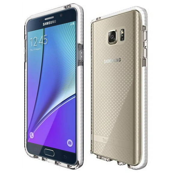 Tech21 WHITE/CLEAR EVO CHECK ANTI-SHOCK CASE TPU COVER FOR SAMSUNG GALAXY NOTE 5