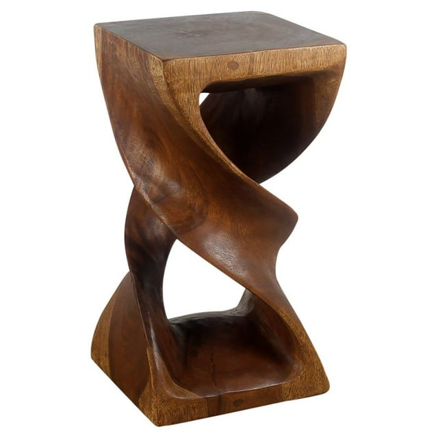 Strata Furniture 23x12" Table Traditionnelle en Noyer à Double Tour en Bois